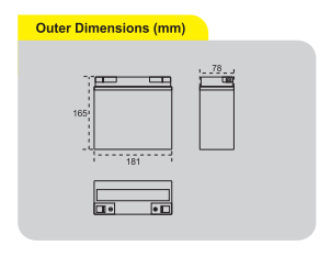باتری یو پی اس ۱۲ ولت 18 آمپر